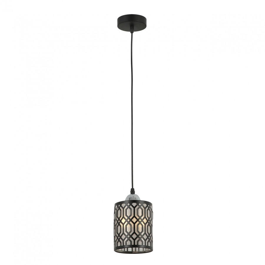 Люстра подвесная 1*60Вт E27 MD.6145-1-P BK+CH IMEX