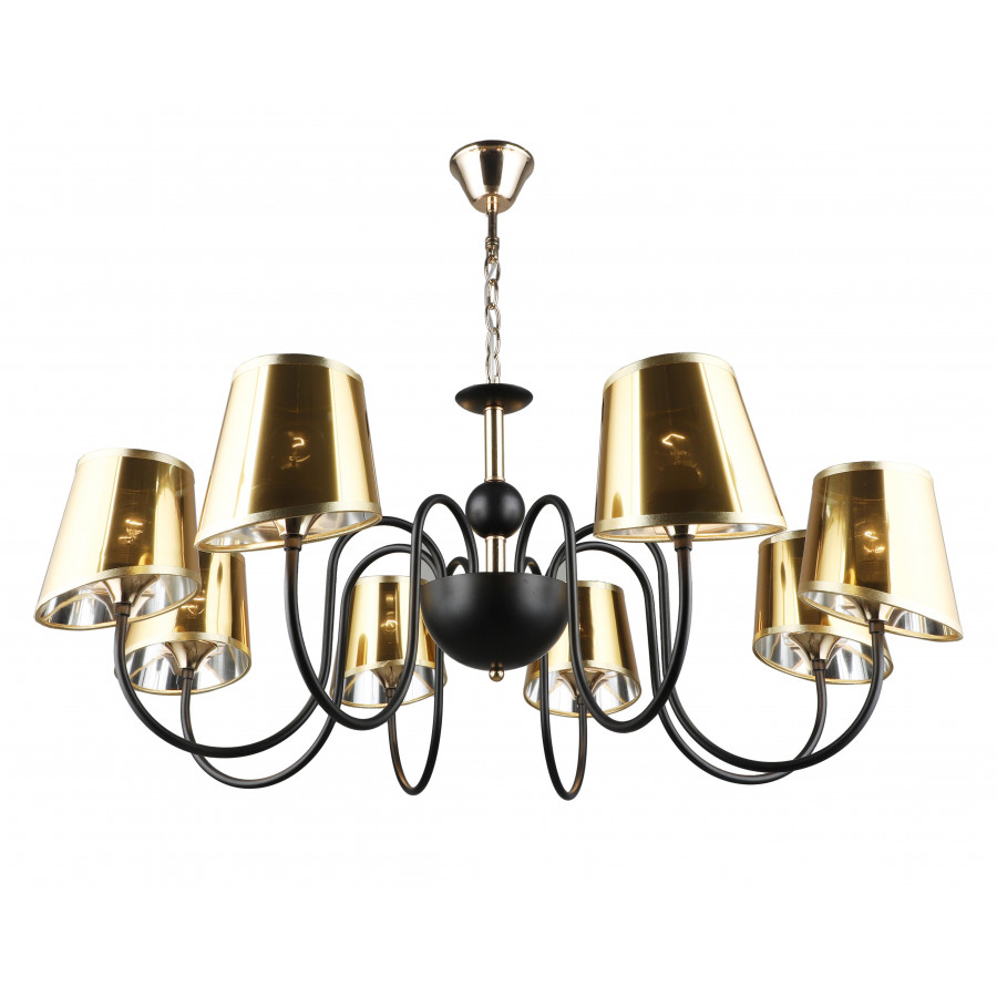 Люстра потолочная 8*Е27 MD.4219-8-P-BK+FGD IMEX