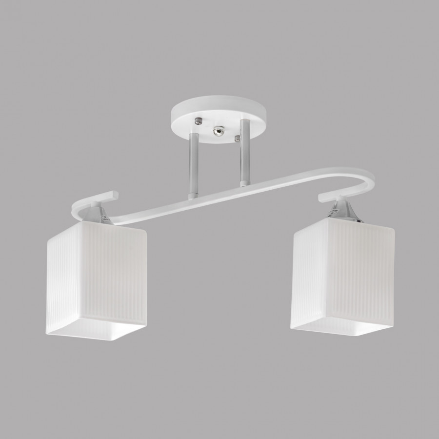 Люстра потолочная, 2*E27, белый+хром MD.6193-2-S-WH+CH IMEX