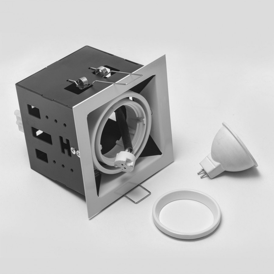 Светильник карданный MR16, 1*50W встраиваемый, GU5.3 WH IL.0006.1001 IMEX