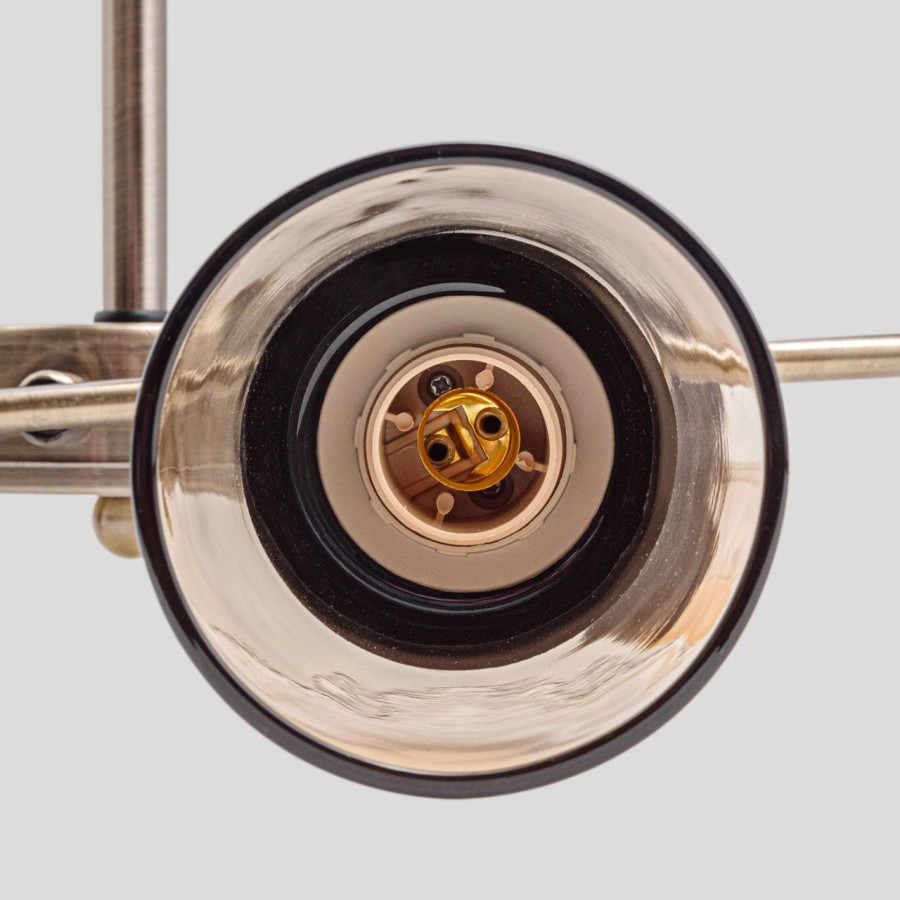 Люстра потолочная 6*60Вт E14 MD.4045-6-S AB+BK IMEX