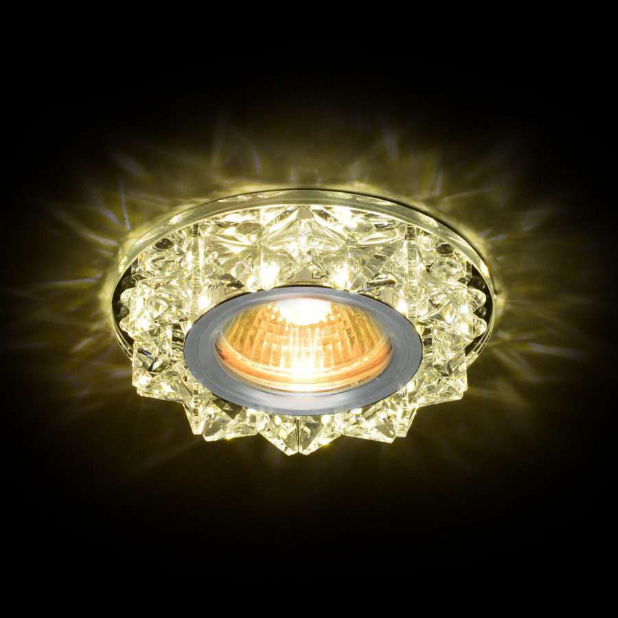 Светильник MR16+LED встраиваемый AL/CLEAR 35Вт+LED 3Вт IL.0026.0503 IMEX