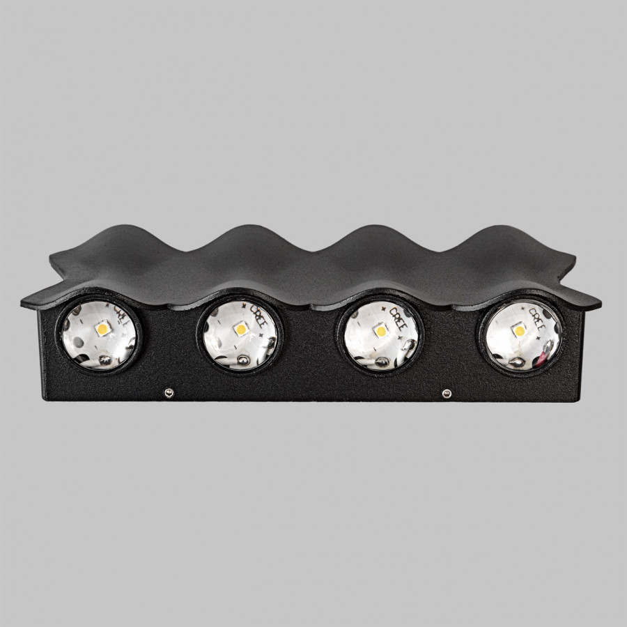 Светильник настенный LED 8x1W 4200K Черный 220V IP54 IL.0014.0019-8-BK IMEX