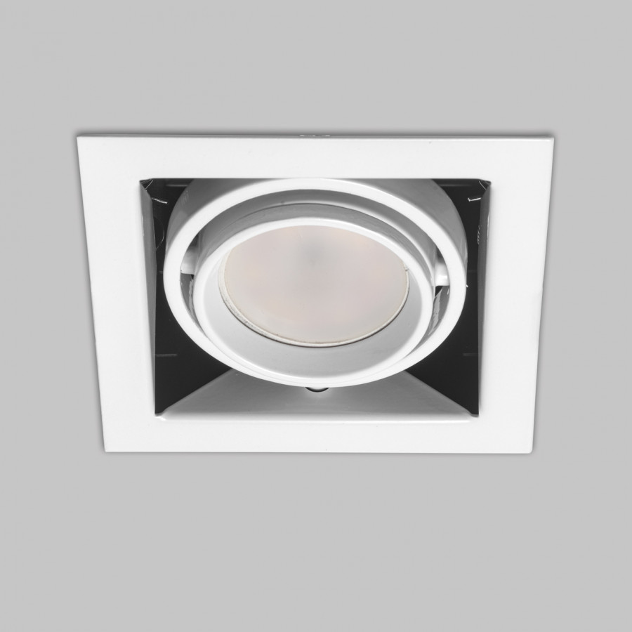 Светильник карданный MR16, 1*50W встраиваемый, GU5.3 WH IL.0006.1001 IMEX