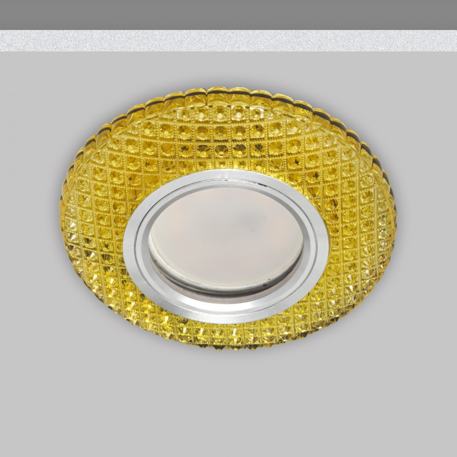 Светильник MR16+LED 3W 4000K встраиваемый ПОЛИКРИСТАЛЛ, G/CLEAR GOLD IL.0027.0403 IMEX