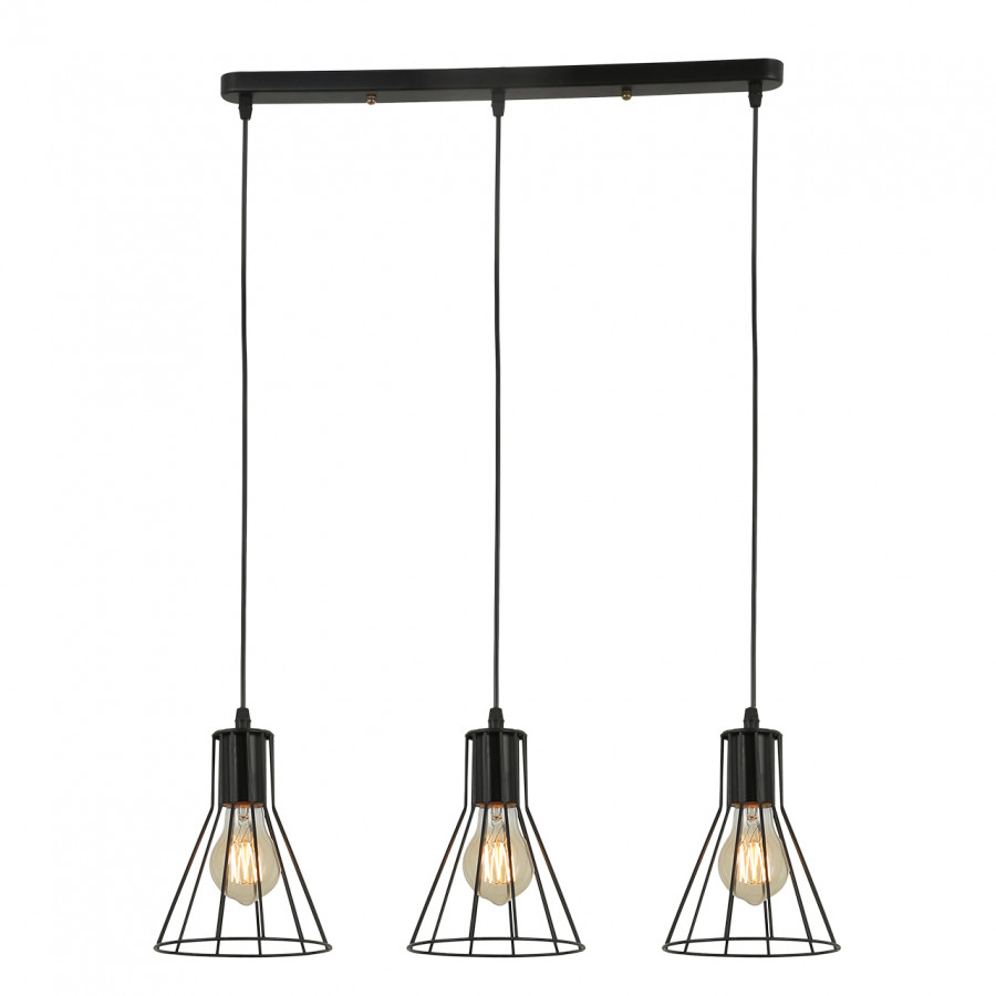 Люстра подвесная 3*60Вт E27 MD.6135-3-P BK IMEX