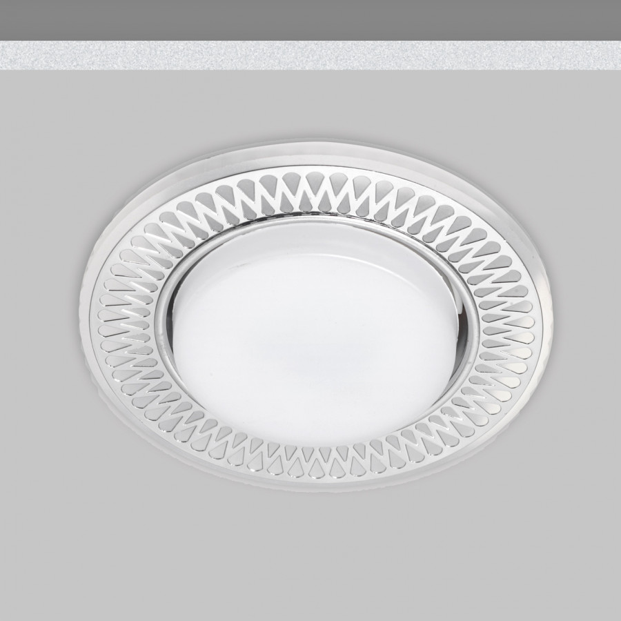 Светильник GX53+LED 4W 4000K, встраиваемый АКРИЛ CH/WH+CH IL.0031.0302 IMEX