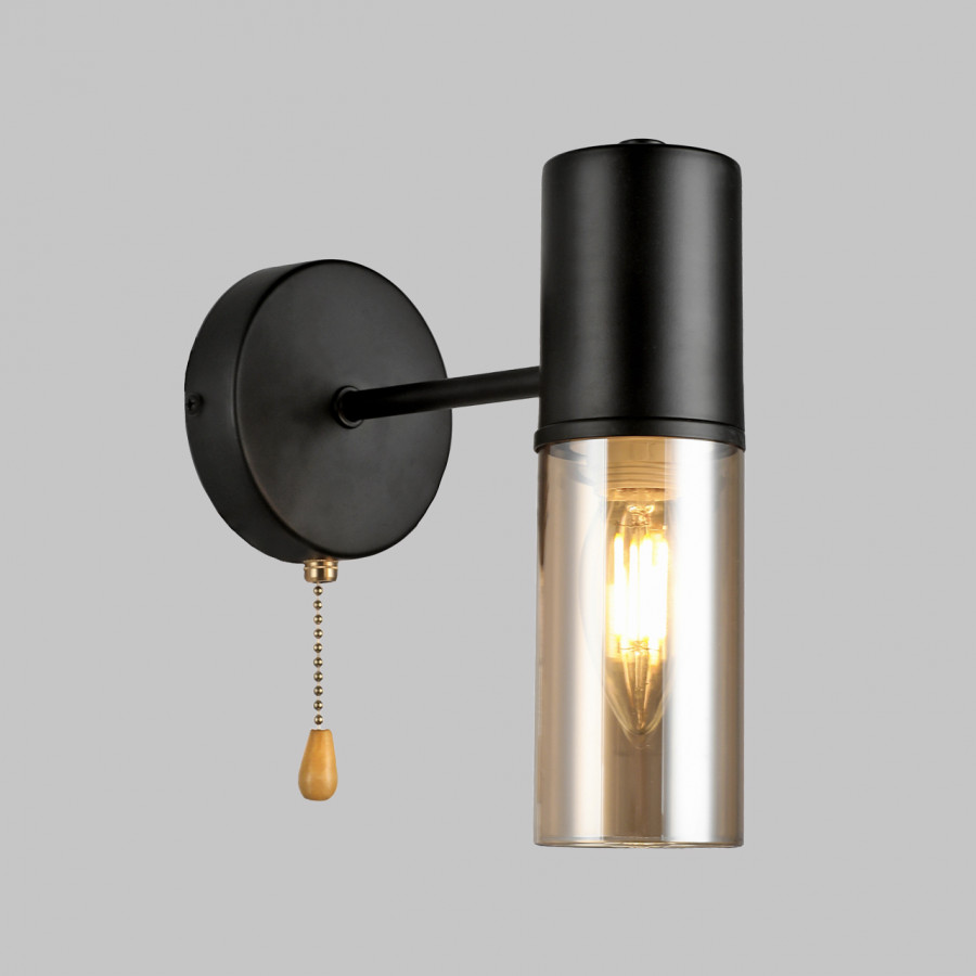 Бра настенное Е14 1*40Вт MD.51829-1-W-BK+AB IMEX