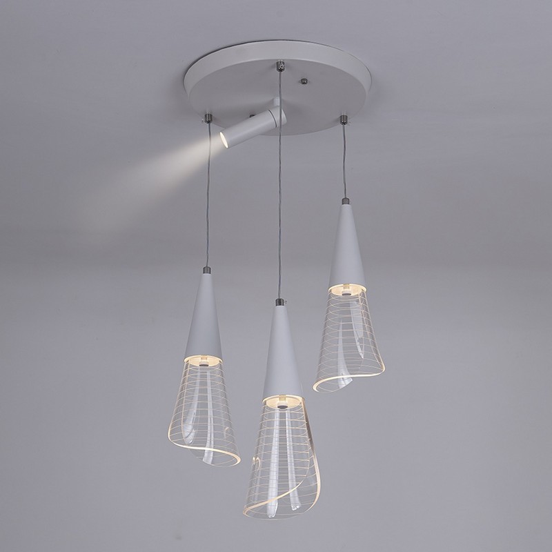 Подвесной светильник LED4U L7106-4 WТ