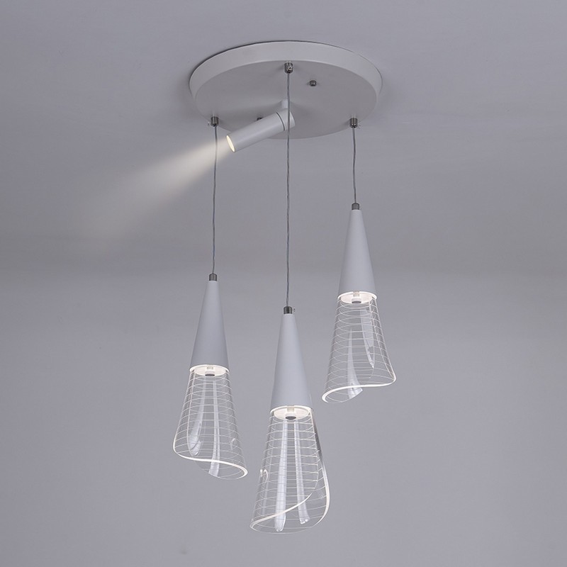 Подвесной светильник LED4U L7106-4 WТ