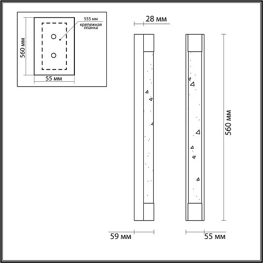 Настенный светильник ODEON LIGHT MIRADA 6680/12WL