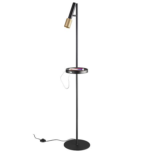 Торшер с полкой/USB ODEON LIGHT MEHARI 4240/1F Торшер с полкой/USB ODEON LIGHT MEHARI 4240/1F