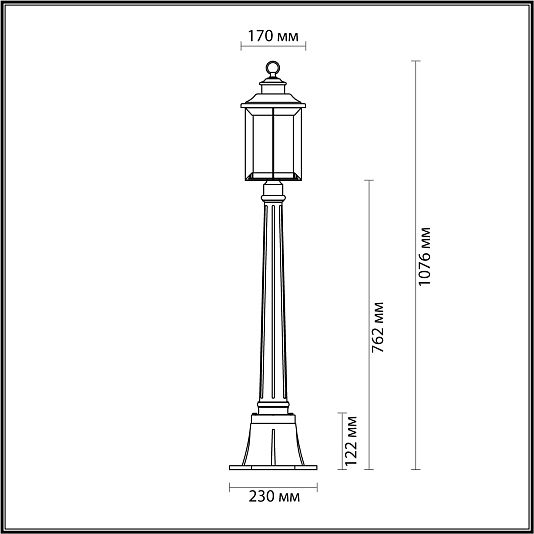 Ландшафтный светильник ODEON LIGHT MAVRET 4961/1F