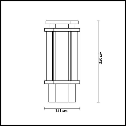 Уличный светильник на столб ODEON LIGHT GINO 4048/1B Уличный светильник на столб ODEON LIGHT GINO 4048/1B