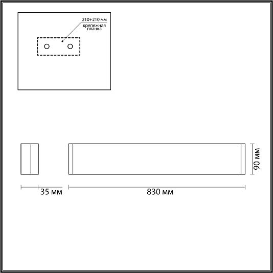 Настенный светильник ODEON LIGHT FRAMANT 4293/30WL