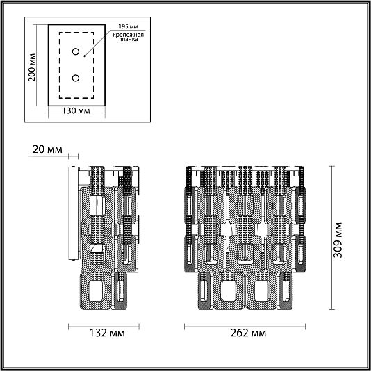 Настенный светильник ODEON LIGHT BUCKLE 4989/2W Настенный светильник ODEON LIGHT BUCKLE 4989/2W