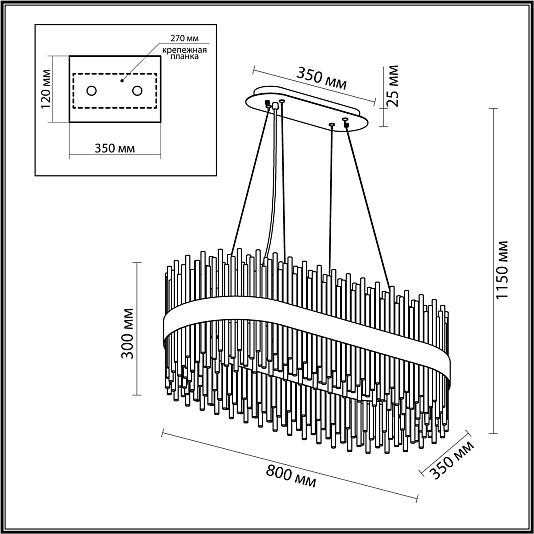 Люстра ODEON LIGHT FOCCO 4722/24 Люстра ODEON LIGHT FOCCO 4722/24