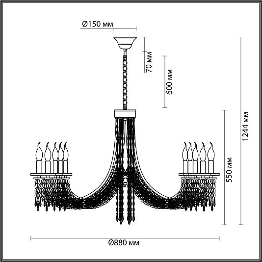 Люстра ODEON LIGHT CAPEL 5063/10 Люстра ODEON LIGHT CAPEL 5063/10