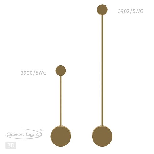 Настенный светильник ODEON LIGHT SATELLITE 3902/5WG
