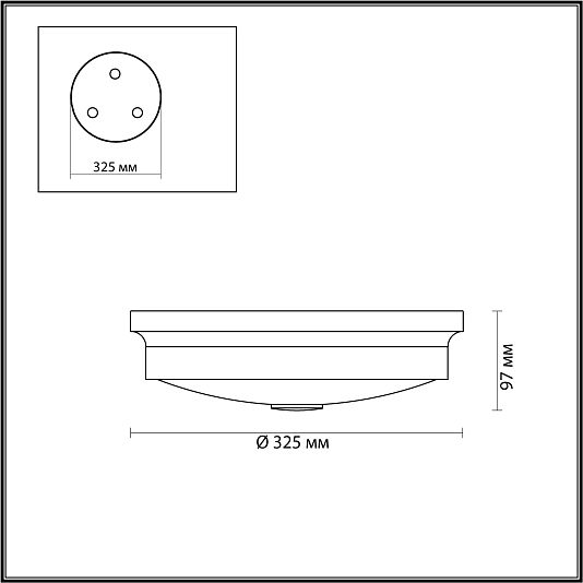 Настенно-потолочный светильник ODEON LIGHT MARSEI 4824/3C