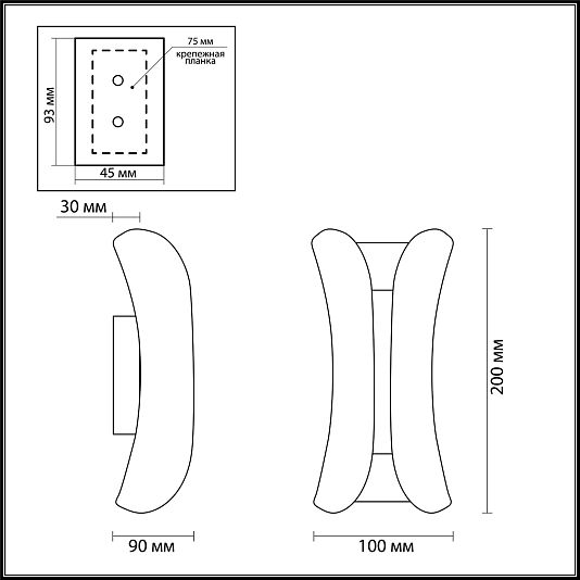 Настенный светильник ODEON LIGHT KRISTA 3886/6WG Настенный светильник ODEON LIGHT KRISTA 3886/6WG