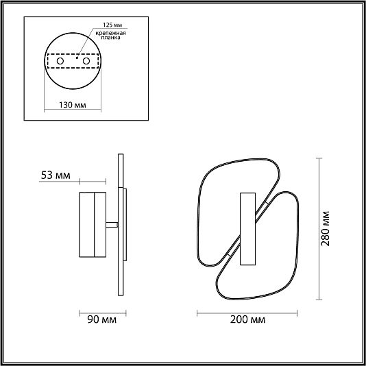 Настенный светильник ODEON LIGHT CHIARA 6638/10WL Настенный светильник ODEON LIGHT CHIARA 6638/10WL