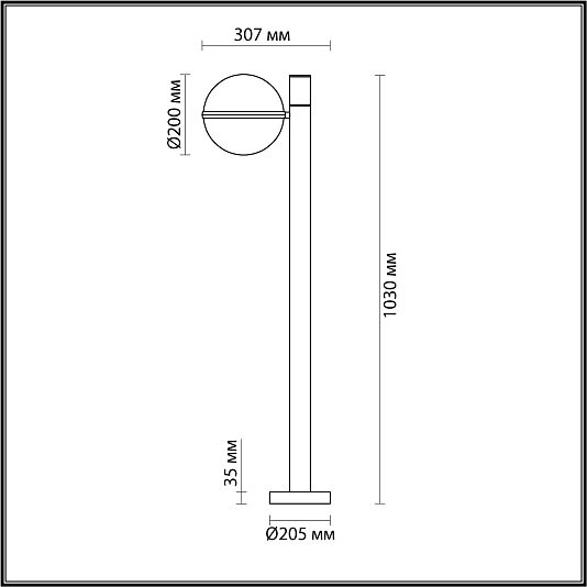 Ландшафтный светильник ODEON LIGHT LOMEO 4832/1F Ландшафтный светильник ODEON LIGHT LOMEO 4832/1F