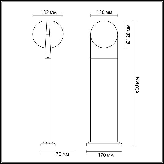 Уличный светильник ODEON LIGHT TILDA 6652/12GL Уличный светильник ODEON LIGHT TILDA 6652/12GL