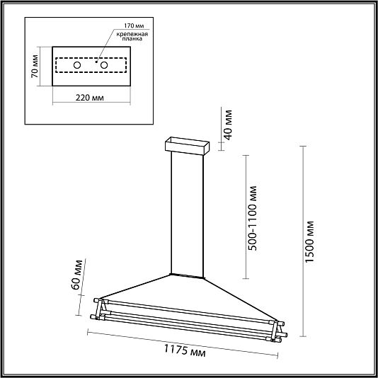 Подвесной светильник ODEON LIGHT STRETTO 4394/48L Подвесной светильник ODEON LIGHT STRETTO 4394/48L