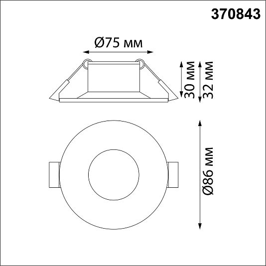 Светильник встраиваемый NOVOTECH METIS 370843 Светильник встраиваемый NOVOTECH METIS 370843