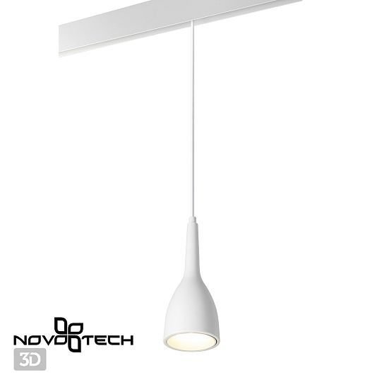 Трековый светильник для низковольного шинопровода, длина провода 1м NOVOTECH FLUM 358550