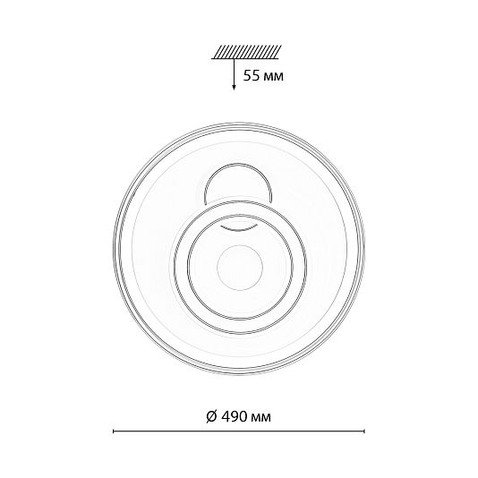 Потолочный светильник СОНЕКС (Sonex) GEMINI 7785/85L Потолочный светильник СОНЕКС (Sonex) GEMINI 7785/85L