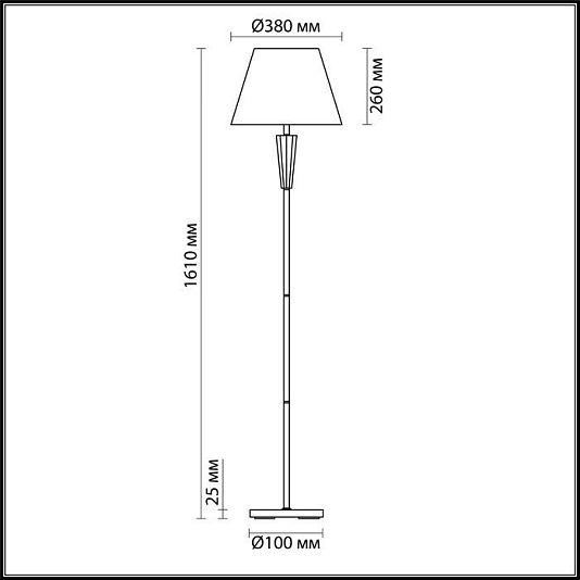 Торшер LUMION LORAINE 3733/1F Торшер LUMION LORAINE 3733/1F