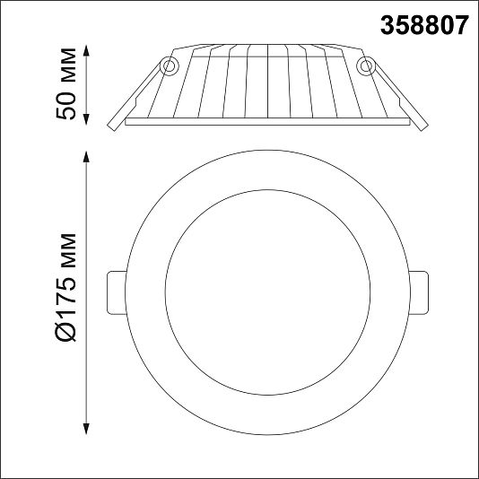 Светильник встраиваемый светодиодный NOVOTECH GESSO 358807