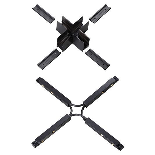 Соединитель с токопроводом для шинопровода Х-образный NOVOTECH FLUM 135128