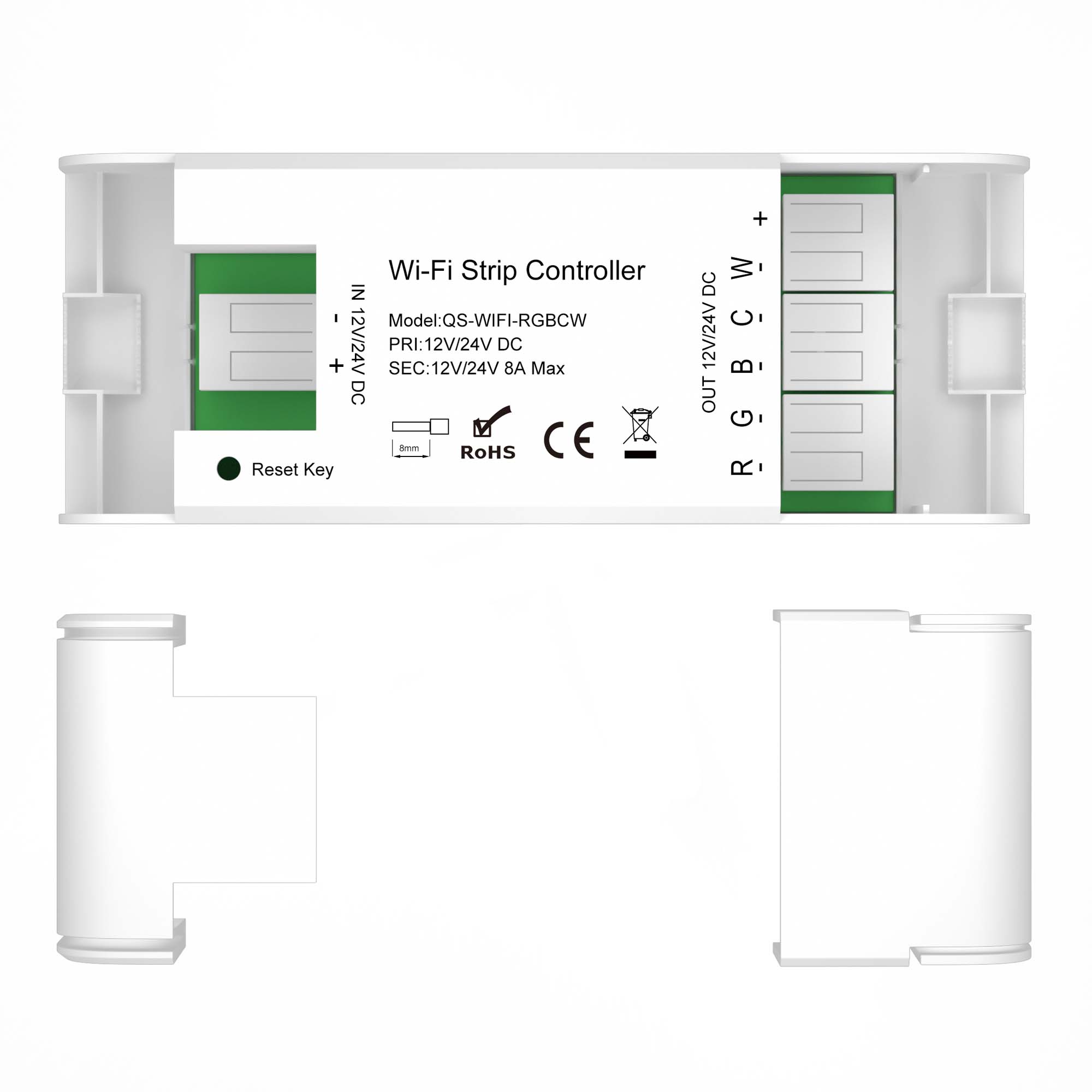 WI-FI контроллер RGBCW 8A L115 x W45 x H18 мм ST LUCE ST9000.500.01RGBCW WI-FI контроллер RGBCW 8A L115 x W45 x H18 мм ST LUCE ST9000.500.01RGBCW