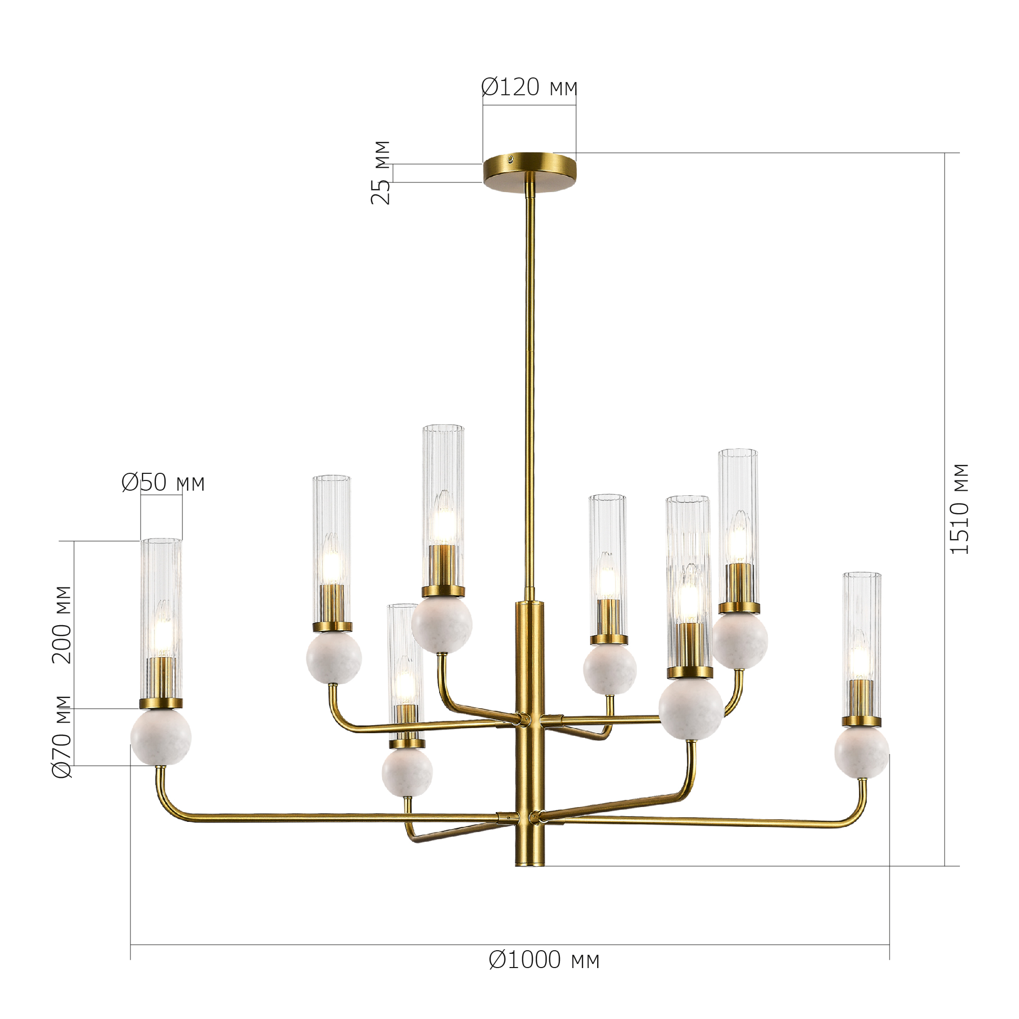 Светильник с лампой накаливания MEDEA ST LUCE SL1244.303.08