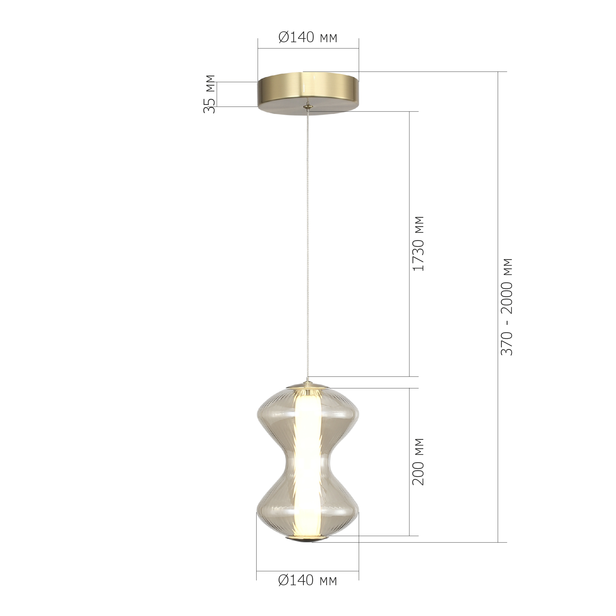 Светильник светодиодный SPINE ST LUCE SL6136.203.01