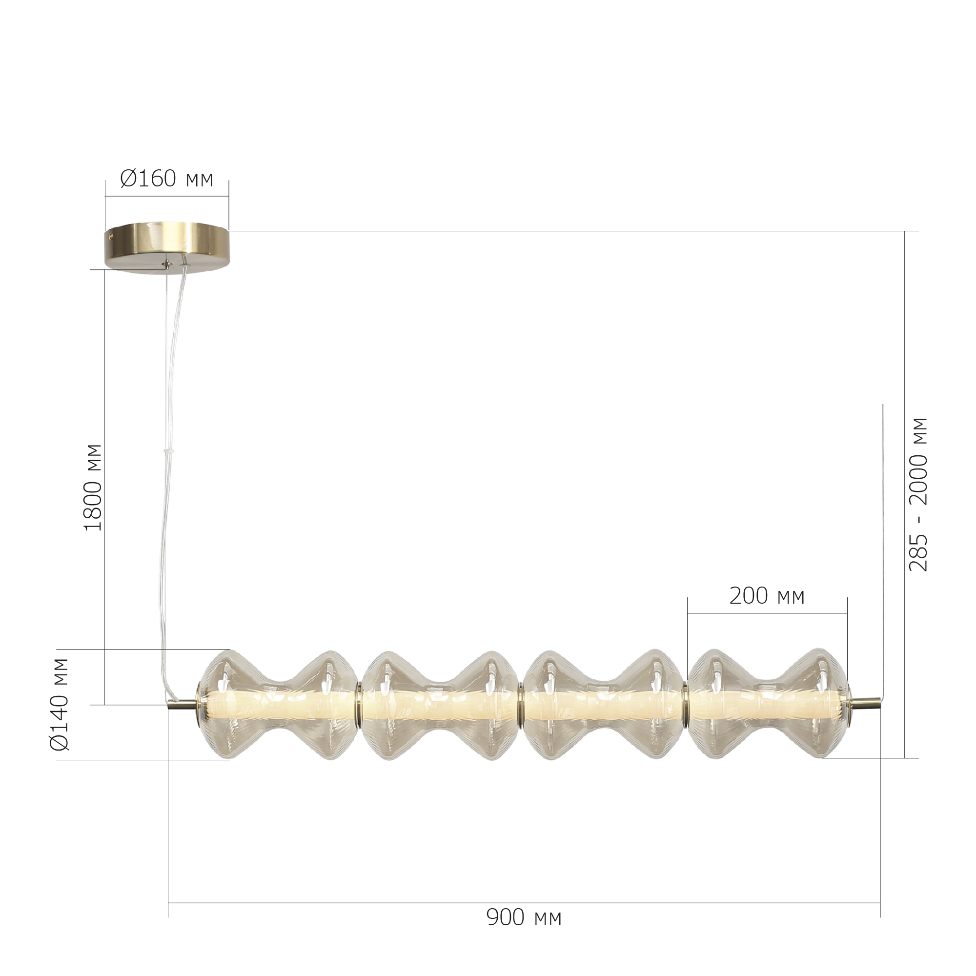 Светильник светодиодный SPINE ST LUCE SL6136.223.01