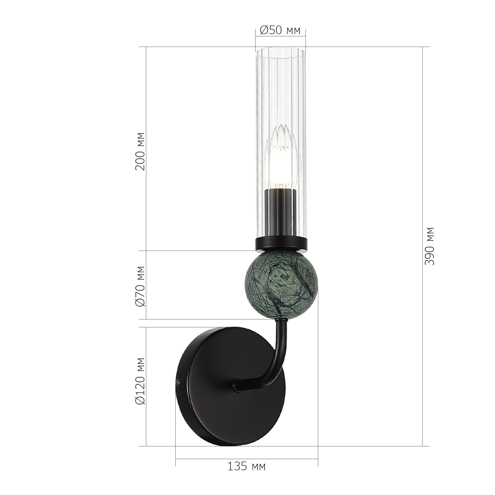 Светильник с лампой накаливания MEDEA ST LUCE SL1244.401.01