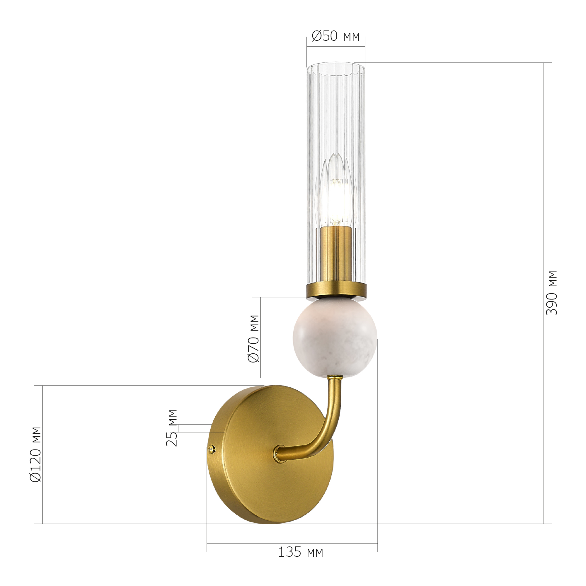 Светильник с лампой накаливания MEDEA ST LUCE SL1244.301.01 Светильник с лампой накаливания MEDEA ST LUCE SL1244.301.01