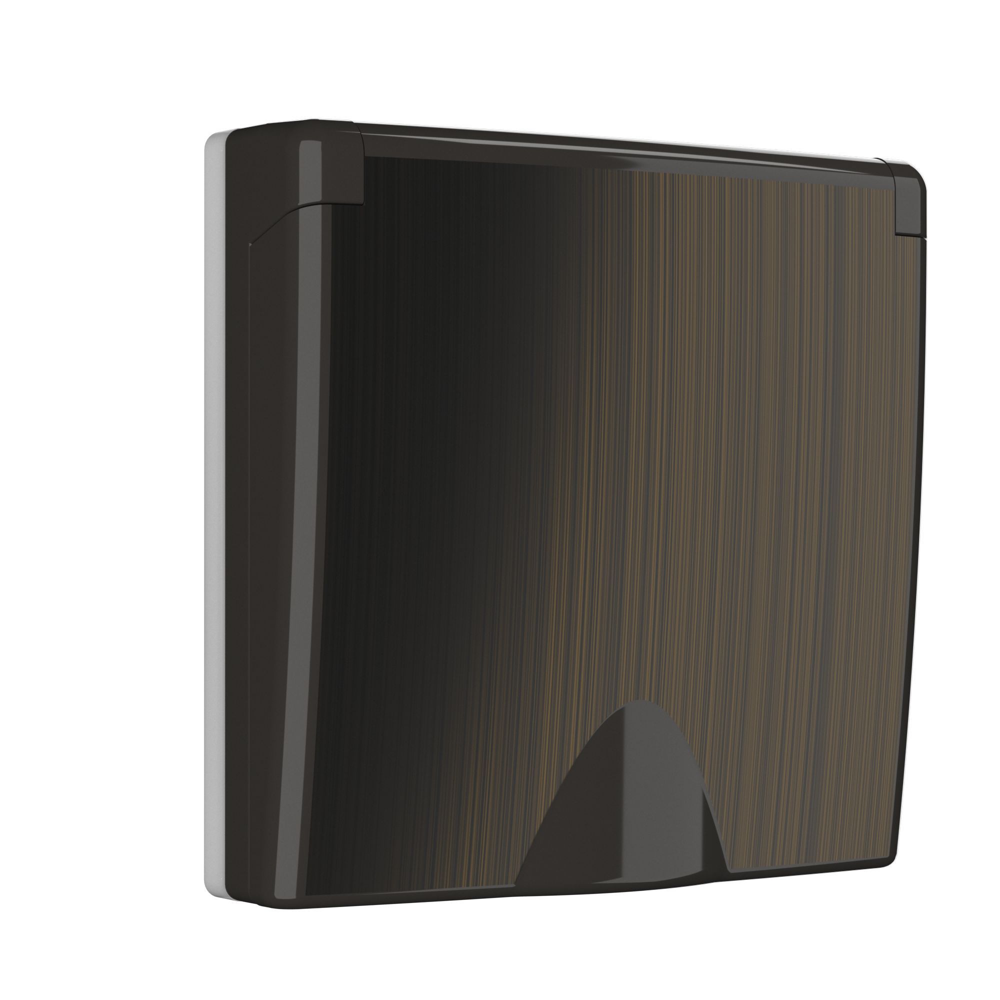 Накладка для розетки IP44 с крышкой бронзовый W1179212 Werkel
