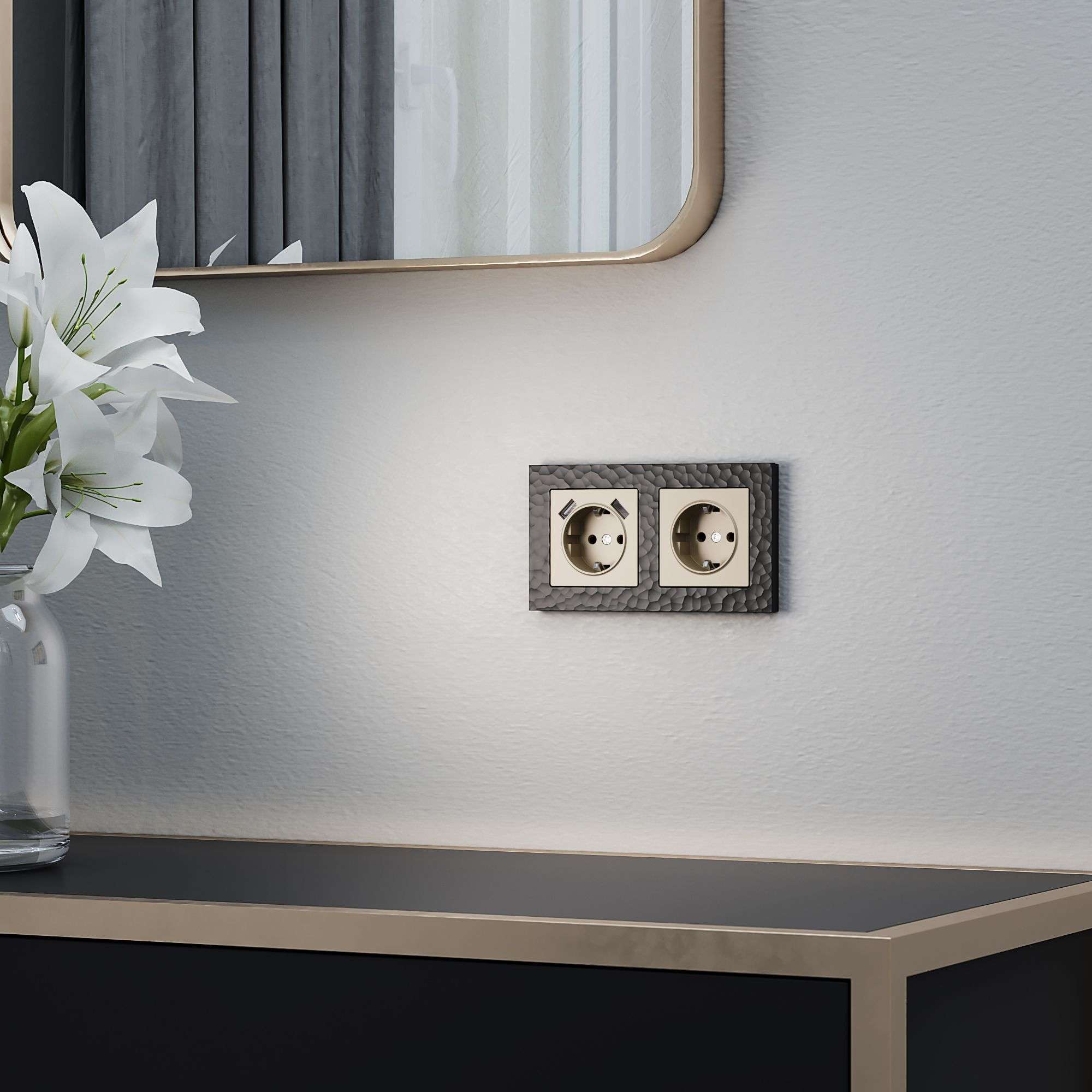 Накладка для USB розетки шампань W1179511 Werkel Накладка для USB розетки шампань W1179511 Werkel