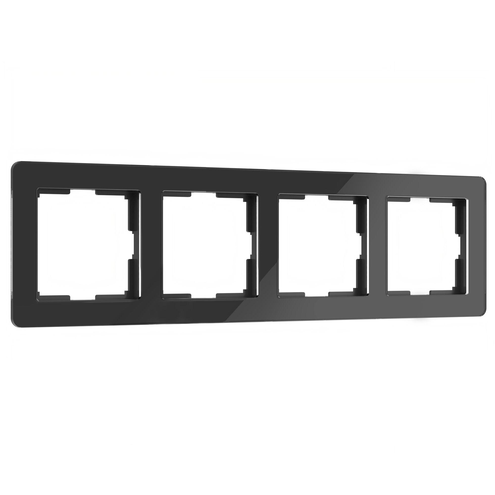 Рамка из акрила на 4 поста Acrylic черный W0042708 Werkel