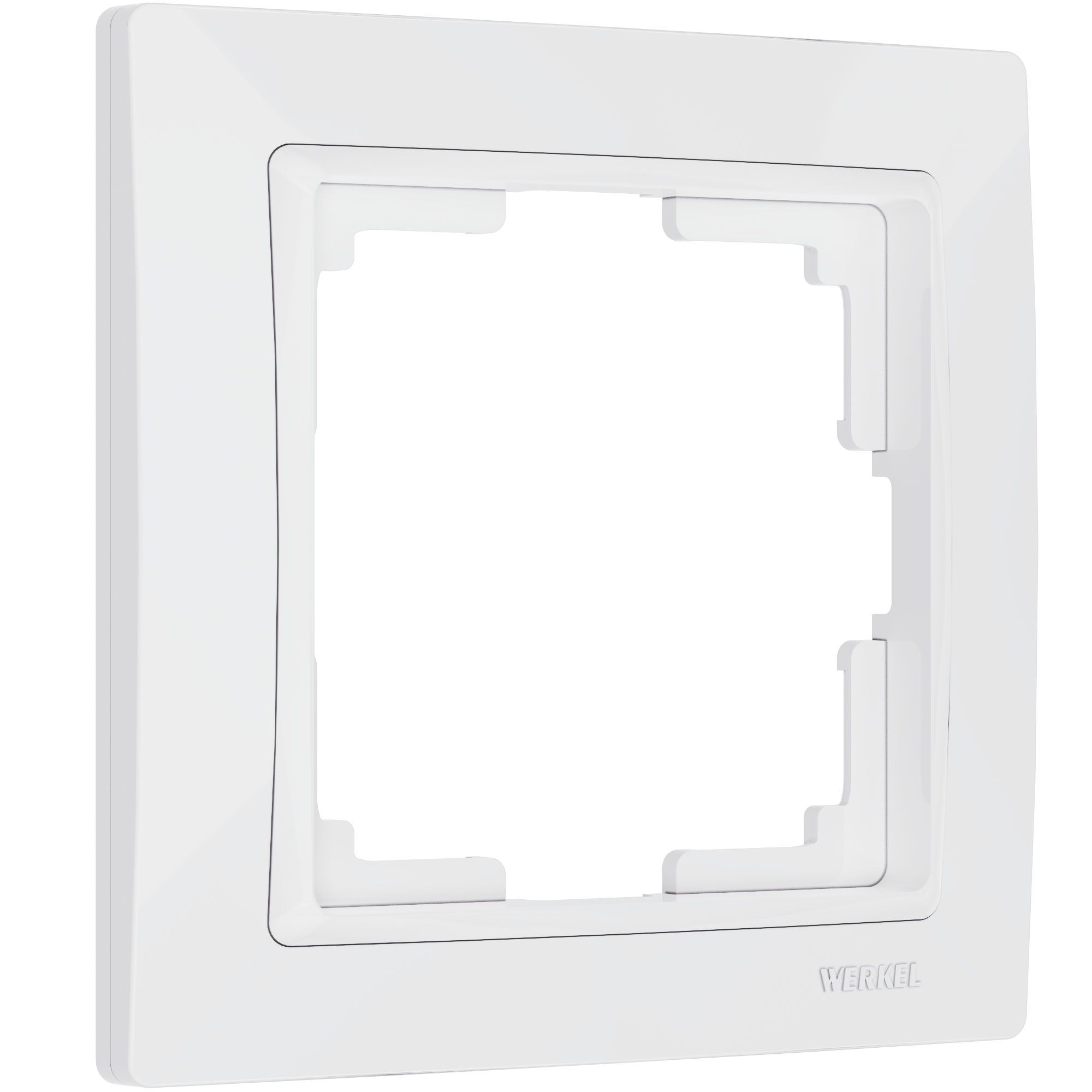 Рамка из поликарбоната на 1 пост Snabb Basic белый W0012001 Werkel