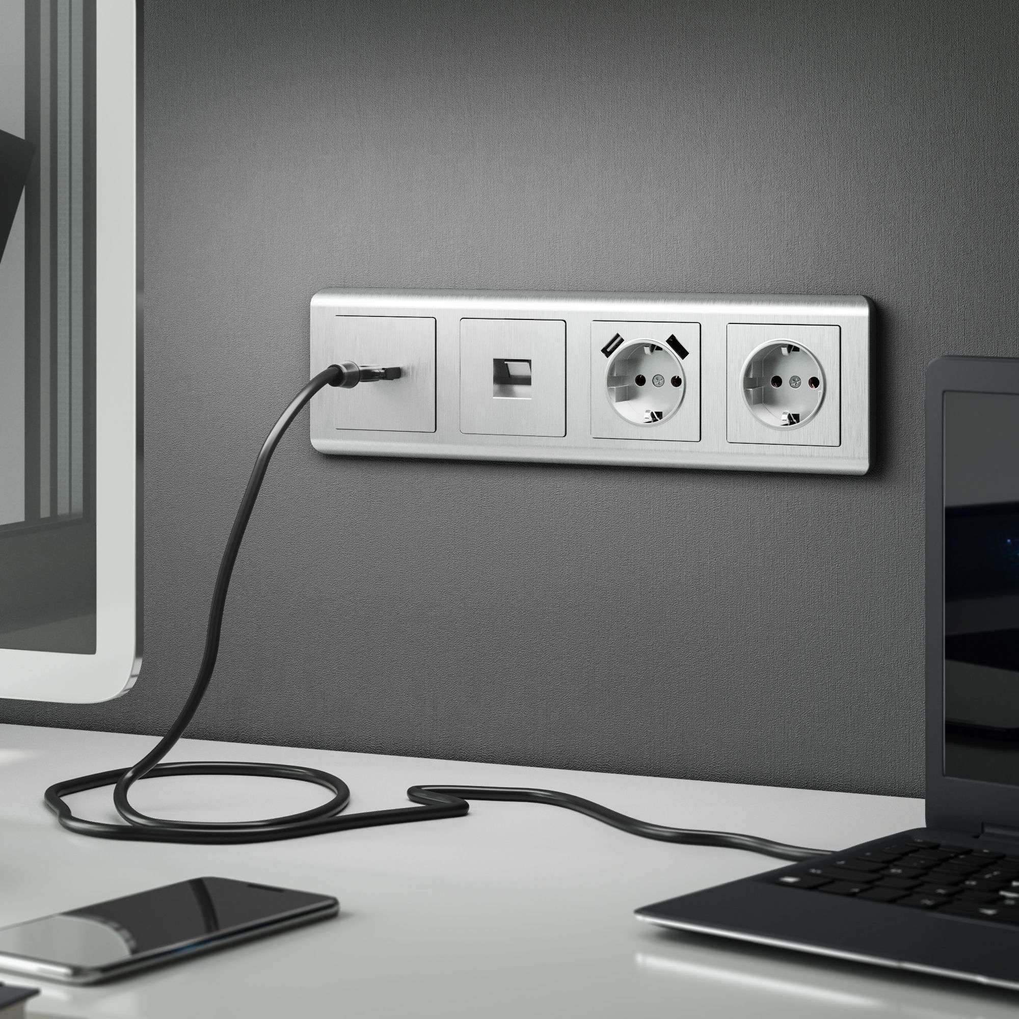 Накладка для розетки HDMI серебряный рифленый WL09-HDMI-CP Werkel Накладка для розетки HDMI серебряный рифленый WL09-HDMI-CP Werkel