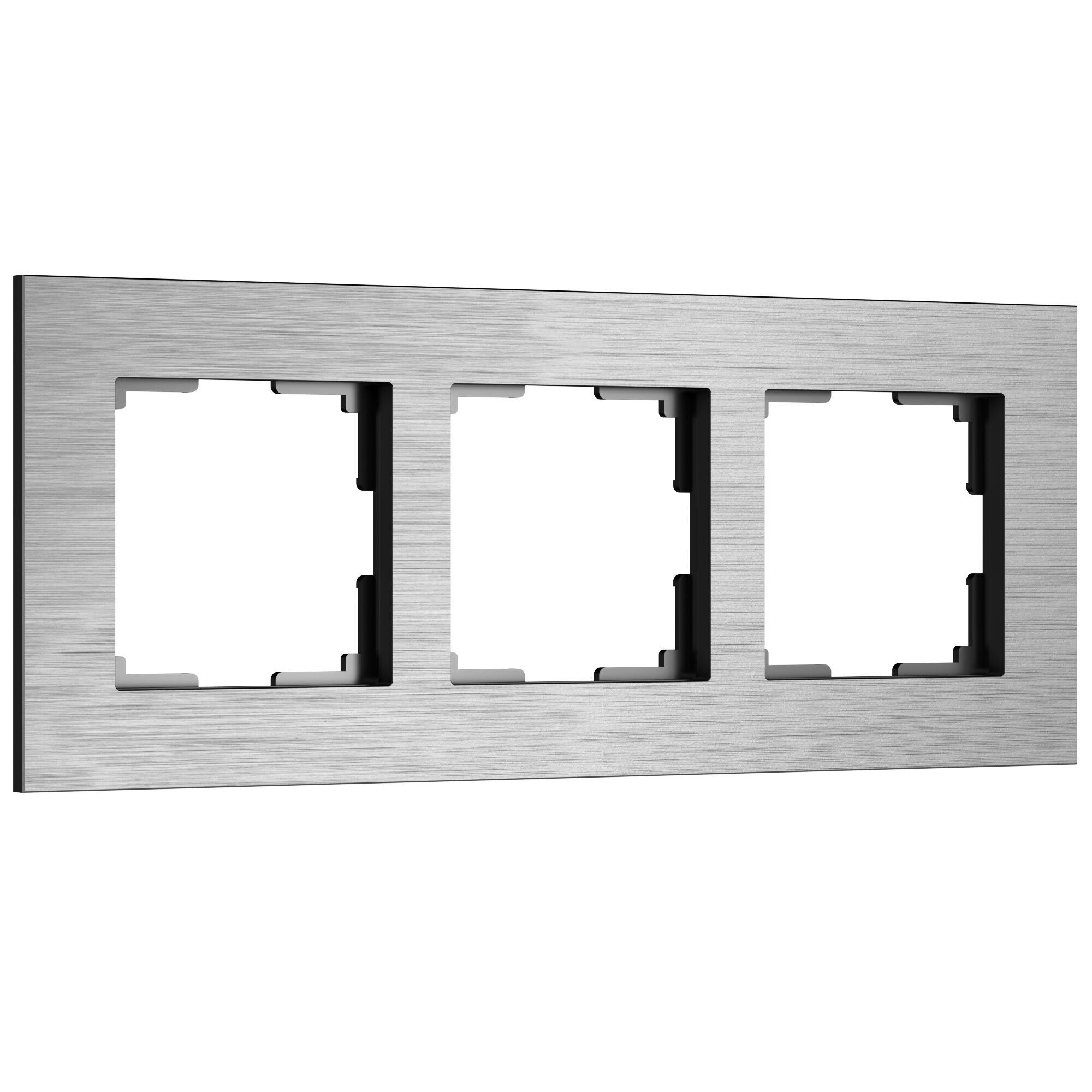 Рамка из металла на 3 поста АluMax алюминий W0033506 Werkel