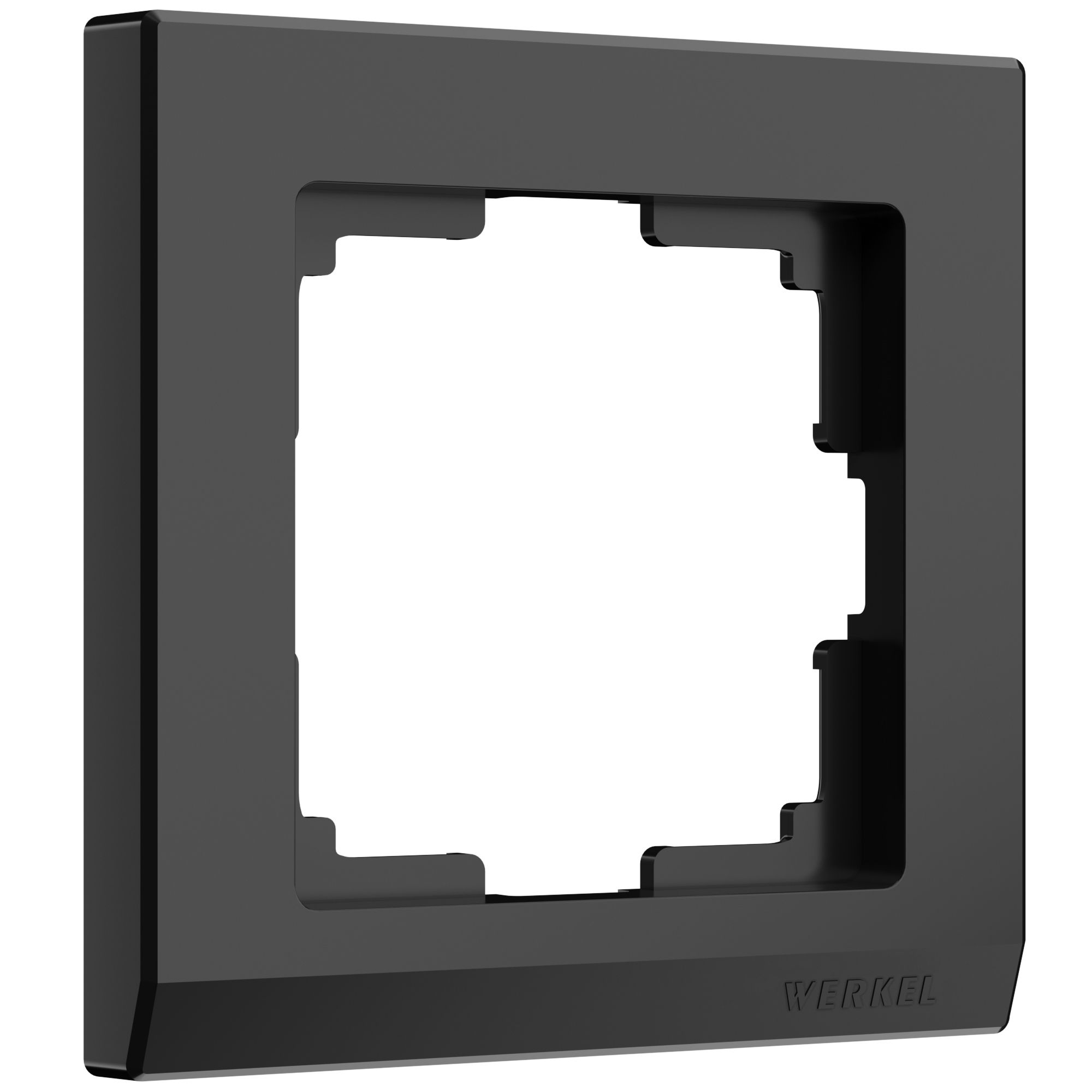 Рамка из поликарбоната на 1 пост Stark черный W0011808 Werkel