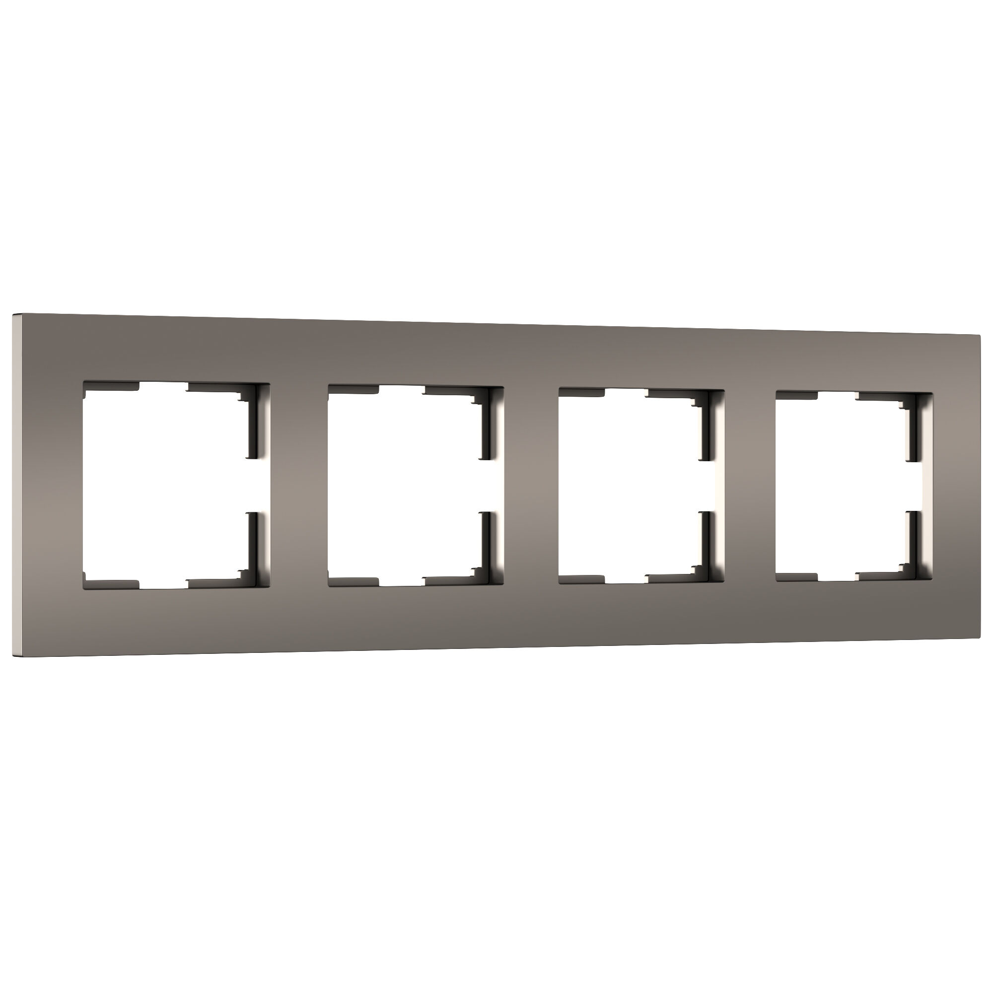 Рамка из поликарбоната на 4 поста Slab бронза софт W0042963 Werkel