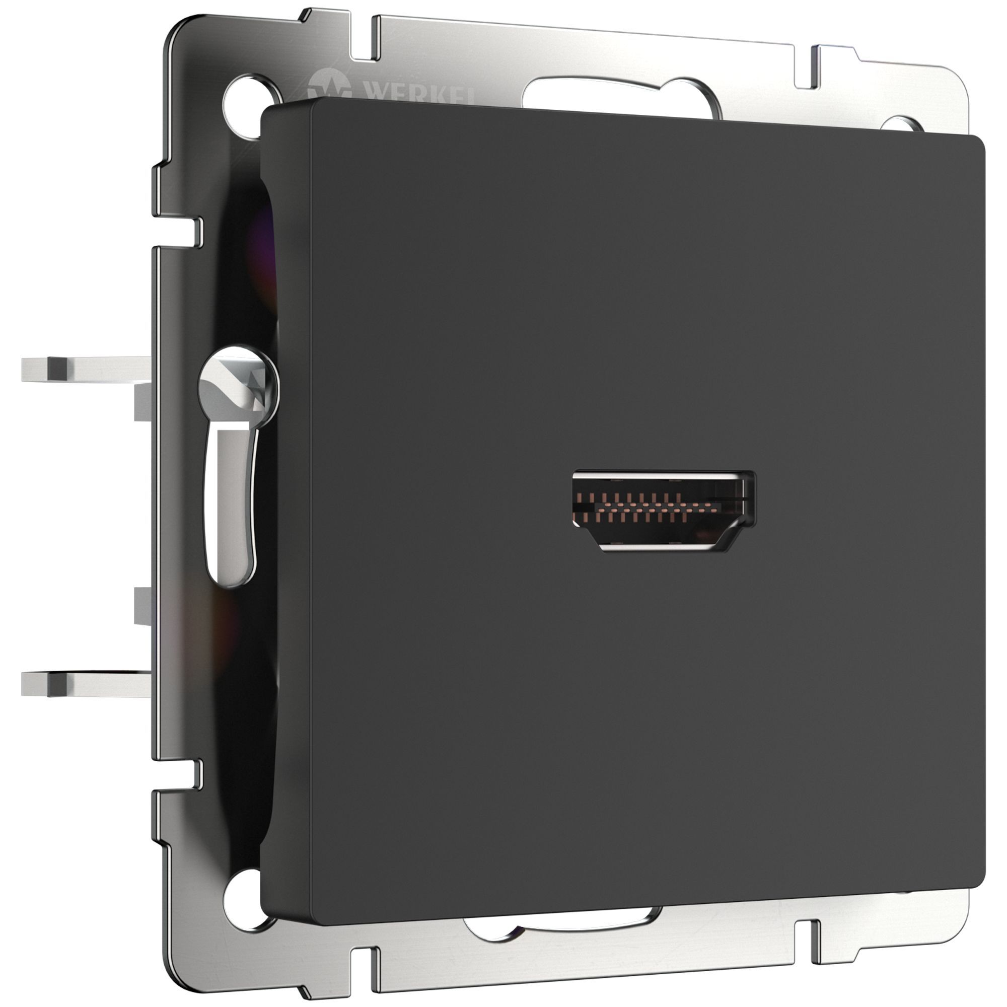 Розетка HDMI черный матовый W1186008 Werkel